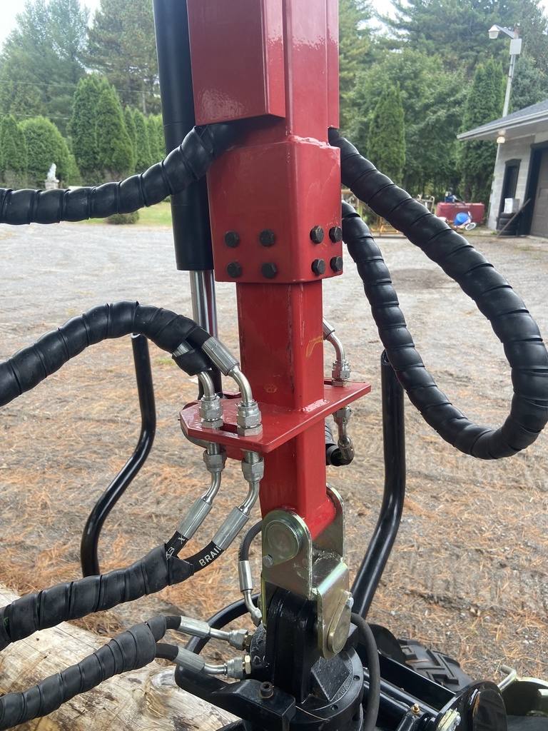 Timber crane with trailer for ATV/UTV and tractor (TTQT-42)